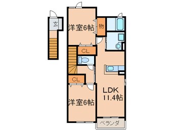 間取図 プレイン・コートSⅠ