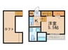 PACE香椎 1Kの間取り