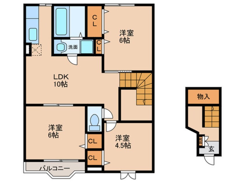 間取図 クレストール見次Ａ