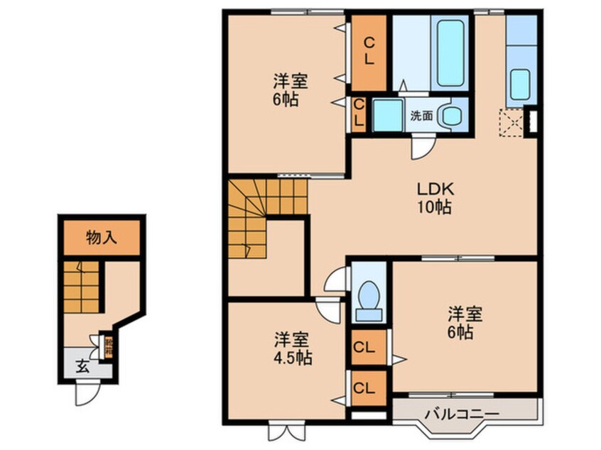 間取図 クレストール見次Ａ