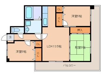 間取図 ｼｭﾍﾟﾘｭ-ﾙ２５