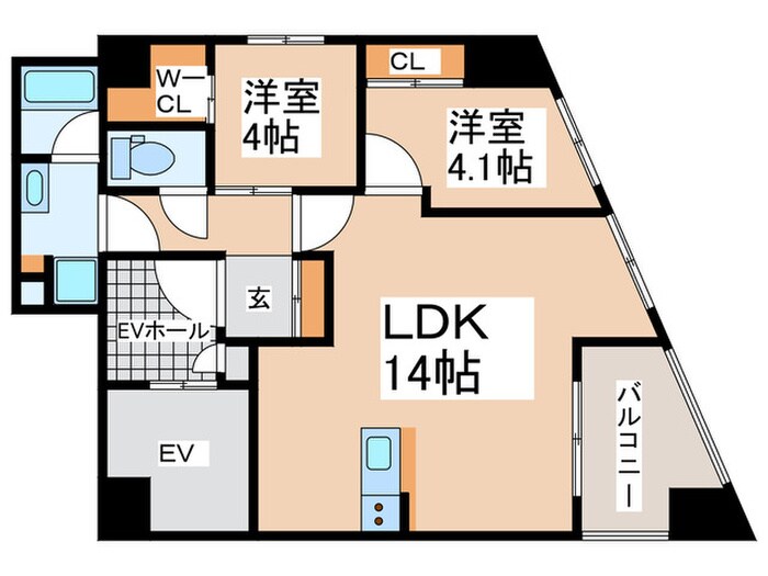 間取り図 ＡＲＣＢＬＩＳＳ二日市