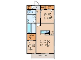 間取図 ルシオル鞘ヶ谷