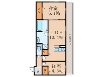 間取図 ルシオル鞘ヶ谷