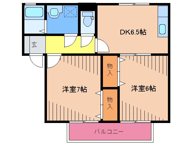 間取り図 ルミエ－ルコ－ト古賀