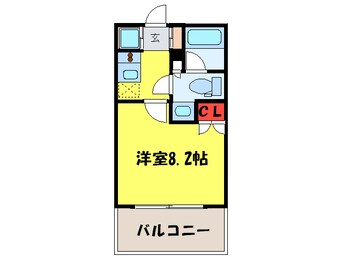 間取図 パ－クアクシス博多美野島