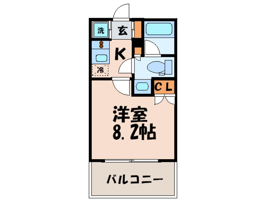 間取図 パ－クアクシス博多美野島