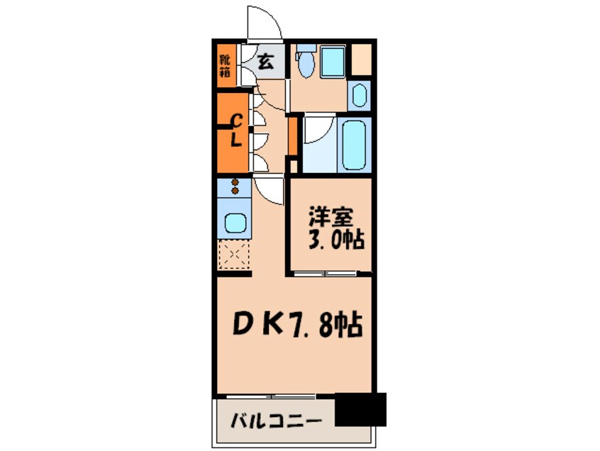 間取図 パ－クアクシス博多美野島