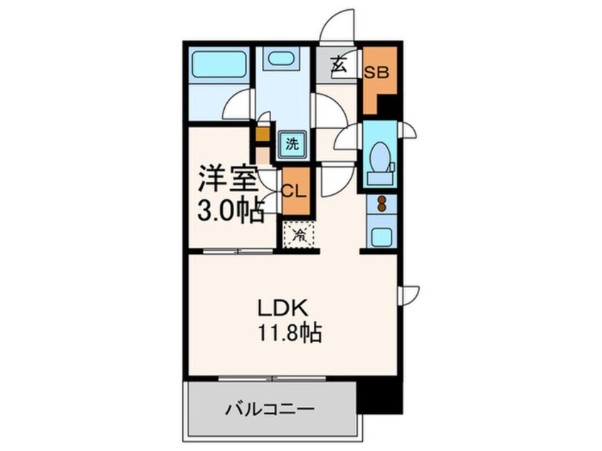 間取図 パ－クアクシス博多美野島