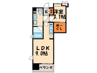 間取図 パ－クアクシス博多美野島