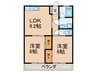 有田興産ビル 2LDKの間取り