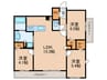 エンクレスト博多EXCEED（1210） 3LDKの間取り