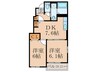 リュクス 2DKの間取り