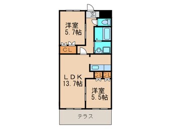 間取図 プレザントリィ