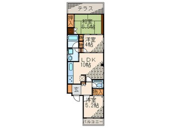 間取図 プロスペリテ高砂