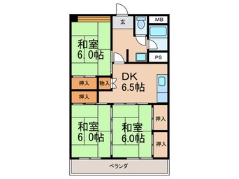 間取図 プレステージ宇美