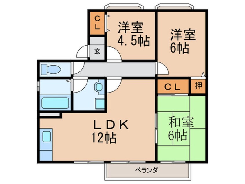 間取図 メゾン・ド・プリムⅡ