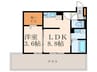 D-room南方 1LDKの間取り
