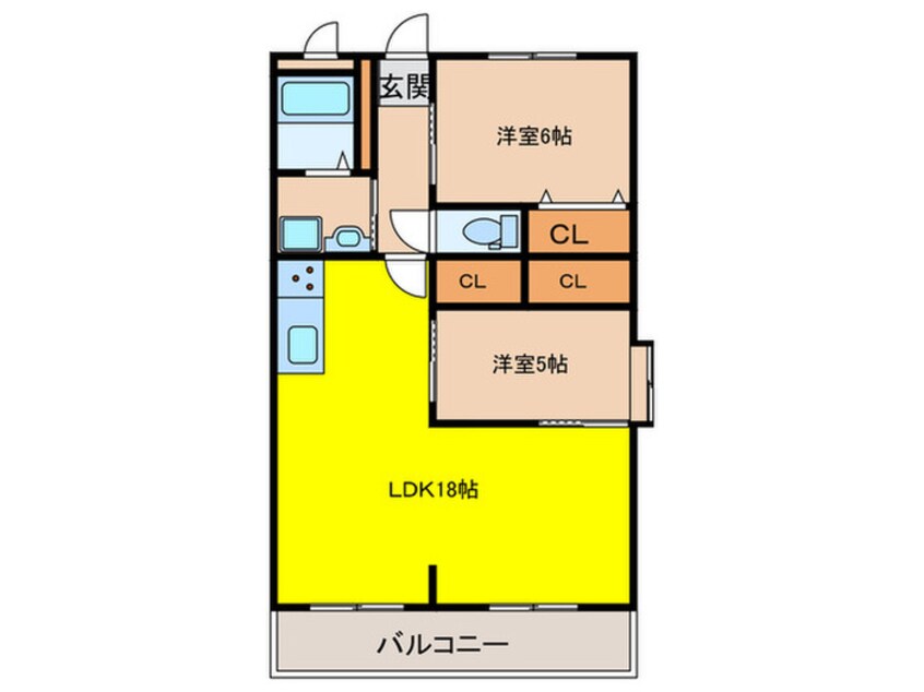 間取図 リバーサイド山本