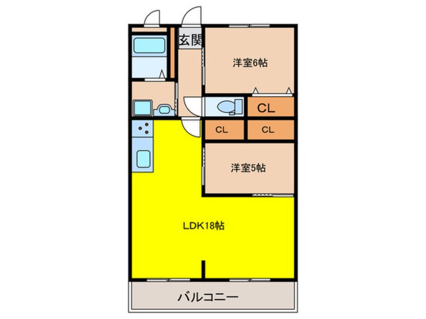 間取図 リバーサイド山本