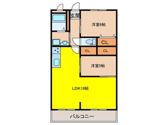 間取図 リバーサイド山本