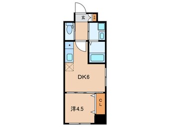 間取図 Ｌａ　Ｆｅｌｉｚ魚町