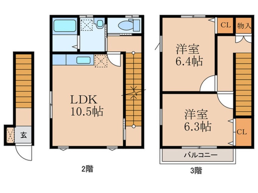 間取図 企救丘メゾネット