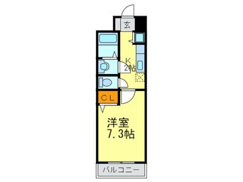 間取図 フリ－ジア藤尾