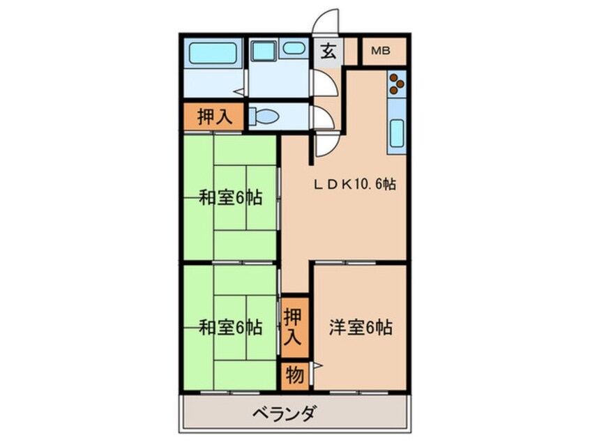 間取図 エレガンス青木