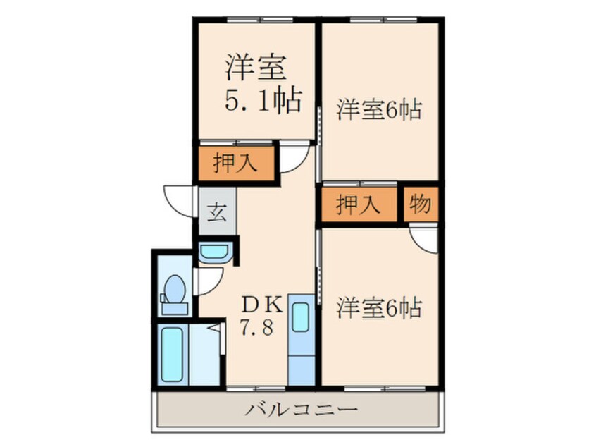 間取図 本梅ビル