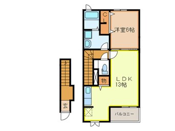 間取図 エスペランザ茶屋の原