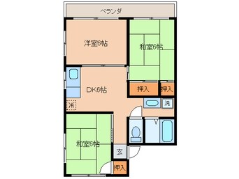 間取図 エコール荒木