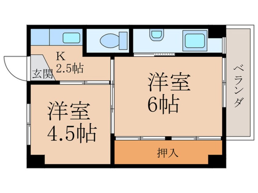 間取図 ビレッジハウス沼小柳５