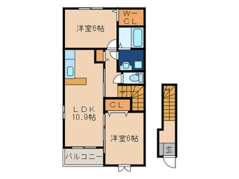 間取図 ピンズ感田Ⅰ
