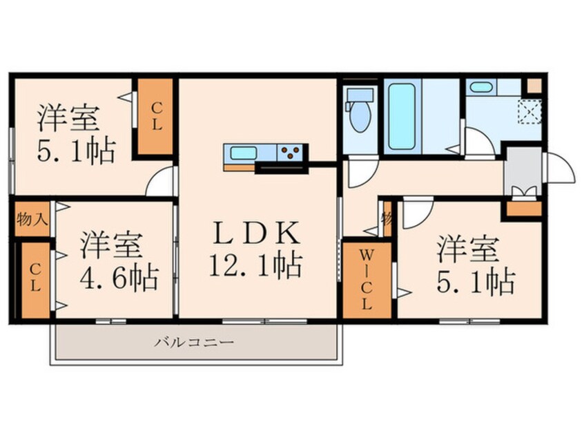 間取図 アヴニール藤松