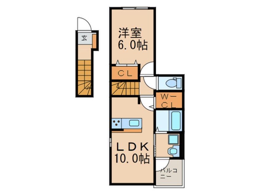 間取図 エムケイ・シックス