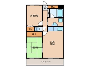 間取図 サンコーポ弥生