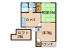 シティベール海老津 2DKの間取り