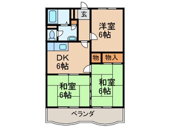 間取図 きぬたロイヤルハイツ