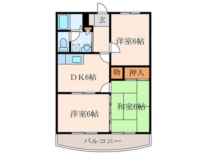 間取図 きぬたロイヤルハイツ