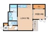 R-smartM★G九大学研都市Ⅲ 1LDKの間取り