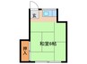東福荘 1Rの間取り