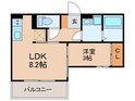 D-room竹下B棟の間取図