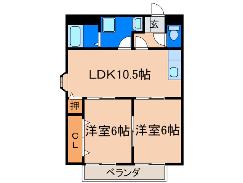 間取図 ロイヤル朋Ⅰ