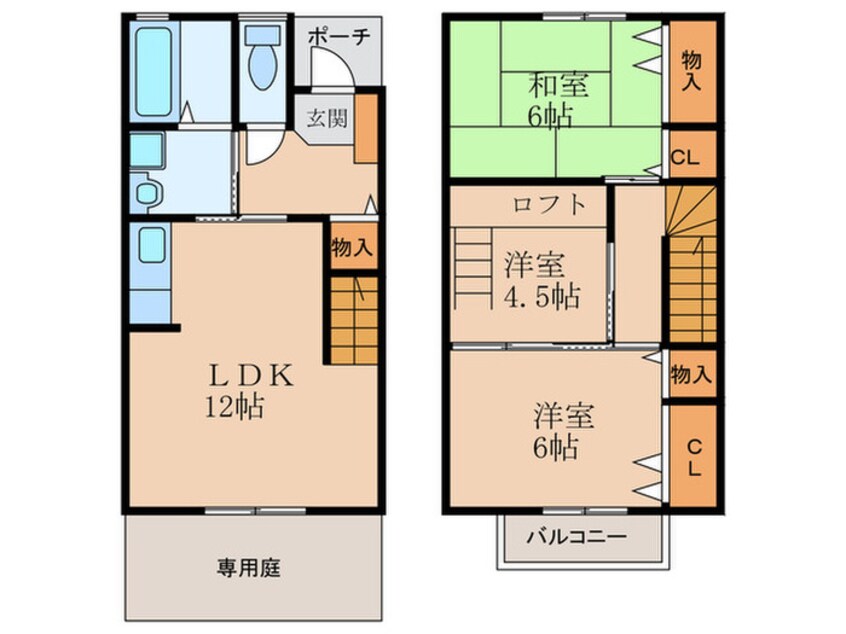 間取図 コ－ラルハイツ