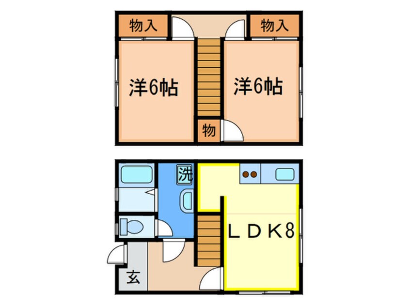 間取図 メゾネット１４