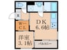 ダイヤモンドライフ戸畑駅前 1DKの間取り