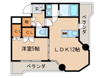 間取図 ロイヤルセンタ－ＢＬＤ ８０