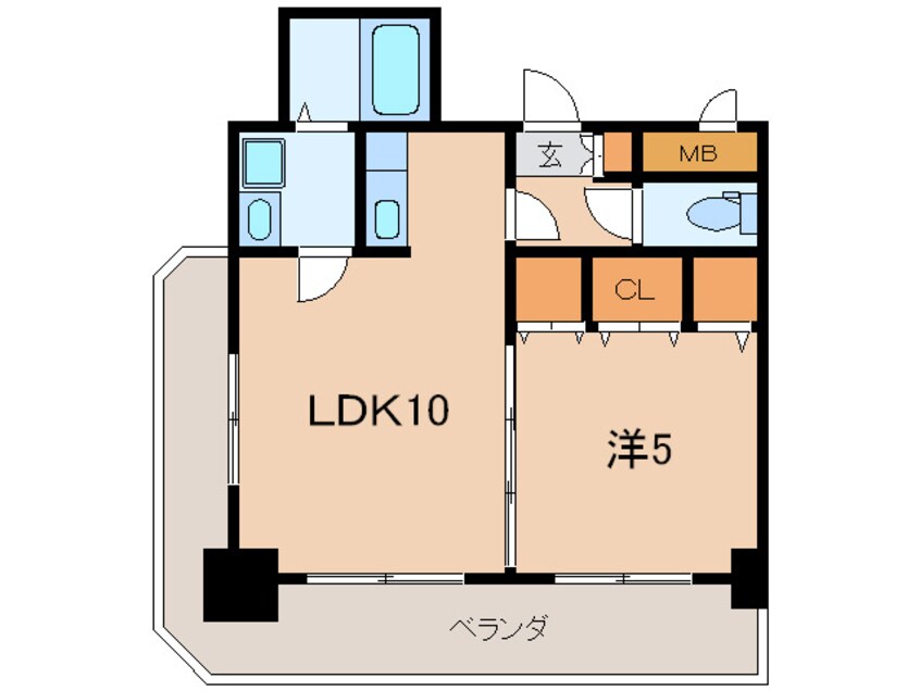 間取図 ロイヤルセンタ－ＢＬＤ ８０