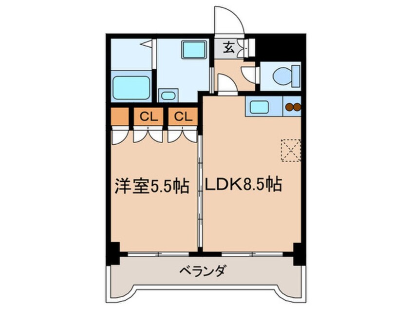 間取図 ロイヤルセンタ－ＢＬＤ ８０